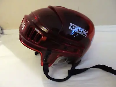 Rare CCM HT2-M Translucent Red Hockey Helmet 6 5/8-7 1/8 • $99.99