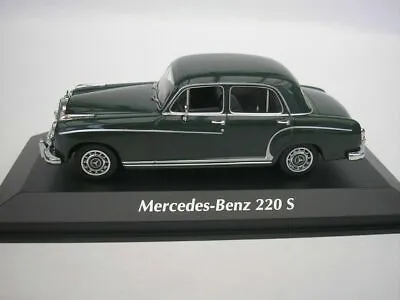 1956 Mercedes Benz 220 S 220s W180 Pontoon Dark Green Maxichamps 940033001 1/43 • $85.32
