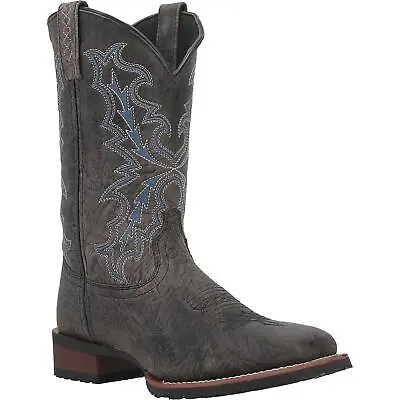 Laredo Men's Winfield Charcoal & Blue Square Toe Boots 7949 • $129.97