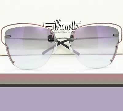 £116.75 • Buy Silhouette Rimless Sunglasses 8162 75 6580 TMA ATWIRE 59-17-140