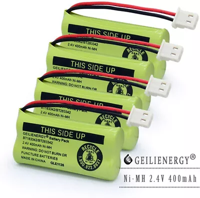 4-Pack NEW For VTech Cordless Phone Battery BT183342 BT283342 2.4V 400MAH NIMH • $9.58