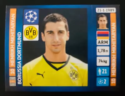 2013-14 Panini Champions League #445 Henrikh Mkhitaryan B. Dortmund Sticker • $0.99