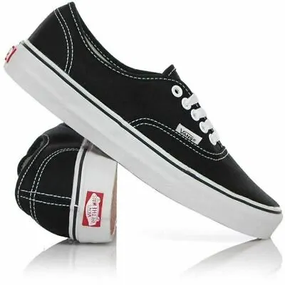 Vans Shoes Authentic Black White USA SIZE Classic Skateboard Sneakers • $89