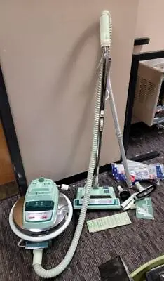 $175 • Buy Rare Green Hoover Celebrity QS 3.7 HP Dual Speed Canister Vacuum + Accessories D