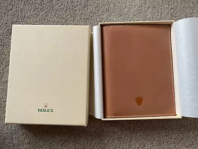 Authentic Rolex Diary Notebook Travel Wallet Passport Holder With Ball Pen • $150