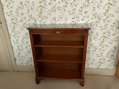 Antique Yew Reproduction Open Bookcase • £395