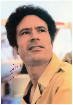 Muammar Gaddafi (Libya) ~ Signed Autographed Photograph • $795