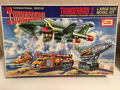 Imai Thunderbird 2 & 4 With Mole Vehicles Large Model Kit Vintage Box • £41.87