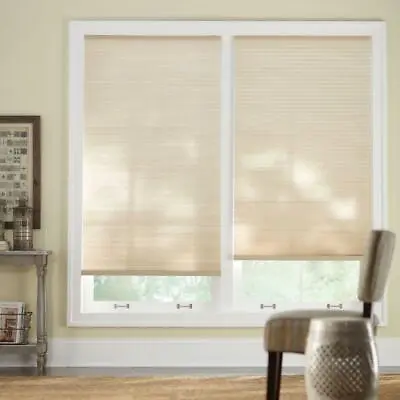 CUSTOM CUT Home Decorators Sahara 9/16 In. Cordless Light Filtering Cell Shade • $35