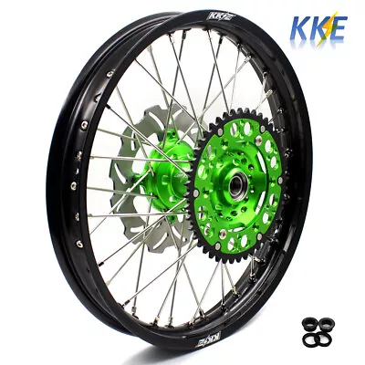 KKE 2.15*19  Rear Spoked Wheel Fit KX125 KX250 1993-2002 CNC Green Hub Alloy Rim • $379