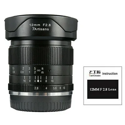 7artisans 12mm F/2.8 Wide Angle Lens For Micro 4/3 M4/3 Panasonic GH5 E-M10 G7 • $228.69