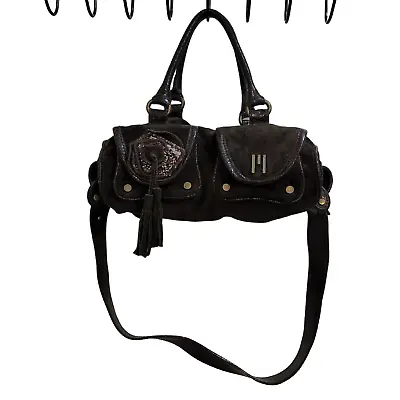 Missoni Brown Suede Leather Baguette Handbag Purse Vintage • $75