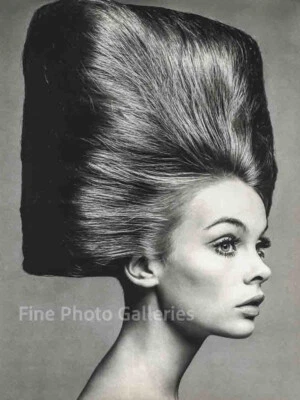 $187.21 • Buy 1960s Vintage RICHARD AVEDON Fashion Hair Jean Shrimpton Paris Duotone Photo Art