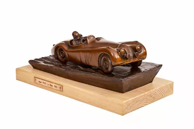 Original Bronze Sculpture By Gary Smith-Jaguar XK120-1950 Le Mans-Leslie Johnson • £3500