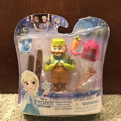 Disney Frozen Princess Little Kingdom Snap Ins Mini Doll Figure Oaken's Ski Trip • $14.99