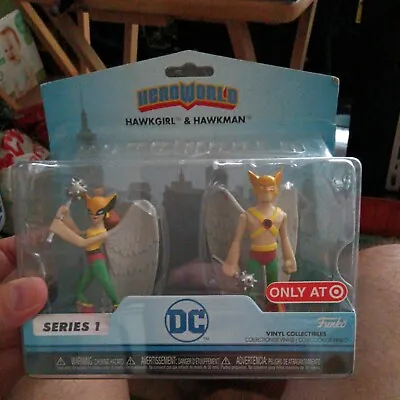 $12.12 • Buy DC HEROWORLD HAWKGIRL & HAWKMAN SERIES ONE VINYL COLLECTIBLES FUNKO NEW! Sealed 