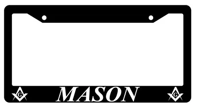 Mason W/LOGO Black Plastic License Plate Frame • $6.49