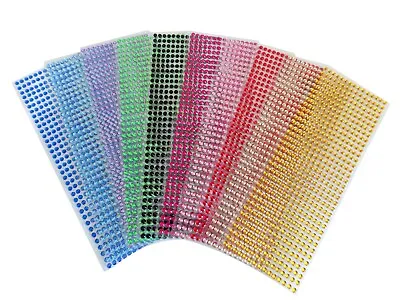 Stick On Diamante Rhinestones Self Adhesive Crystals Gems Jewels 3mm 5mm • £2.95