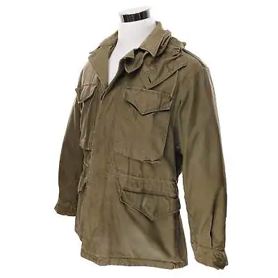 Vintage Us Army M-1943 M43 Field Jacket With Hood 1940s Ww2 Size 36r • $145