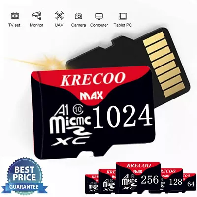 1TB Micro SD Ultra Memory Card 64GB 128GB 256GB TF Card Class10 U3 325MB/S GoPro • £10.96