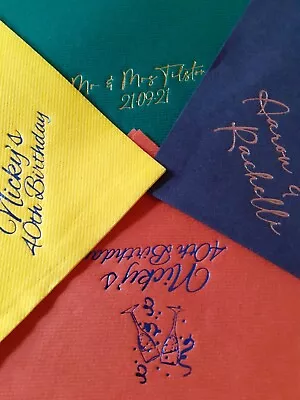 £38 • Buy 100 Airlaid Dinner (linen Feel) Personalised Dinner Napkins 
