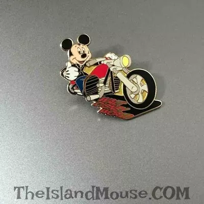 Retired Disney WDW Mickey Motorcycle Biker Thumbs Up! Pin (U3:24890) • $10.95