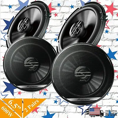 4x Pioneer 2-Way 6.5  Car Speaker 600W 6 1/2 Inch Replace Of TS-G1645 • $85.99