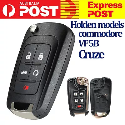 Key Shell Case 5 Button For HOLDEN Enclosure COMMODORE VF AURemote Blank Flip • $12.39