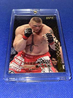 2011 Topps UFC Title Shot Gold Brock Lesnar #32 ERROR CARD In One Touch Case • $25.99