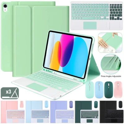 $59.95 • Buy Smart Case With Touchpad Keyboard Cover For IPad 5/6/7/8/9/10th Gen Air 3 4 5th