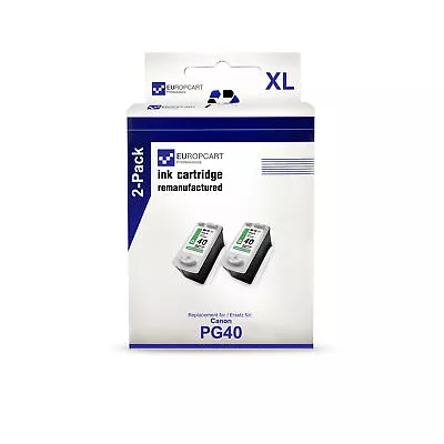 2x Cartridge Black For Canon Pixma MP-160 MP-210 IP-1300 MP-180 MP-170 MP-450 • £42.24