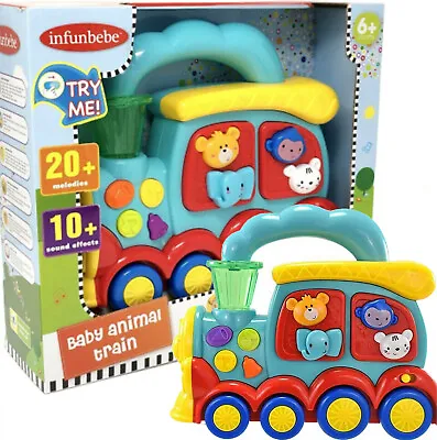 Baby Animal Train ZOO Toy Educational With Farm Sounds Kids Activity Gift 6M+ • £19.99