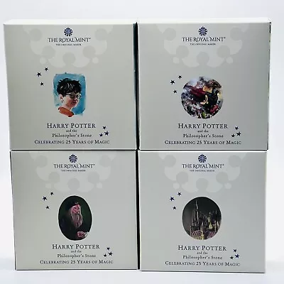 2022 - 2023 RM Harry Potter 25 Years Of Magic 2oz Silver Proof £5 Coin Full Set • £1095.50