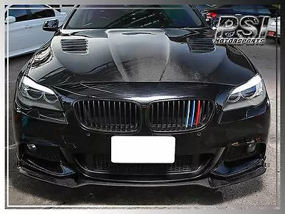 E Style Carbon Fiber Front Bumper  Lip For 11-15 BMW F10 M-Tech Only 528i 550i • $399