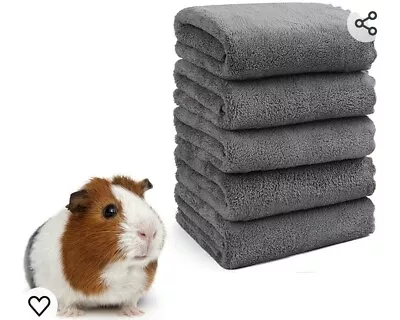 5 Pcs Guinea Pig Blanket For Cage Guinea Pig Fleece Cage Liner Rabbit Blanket • £5.99