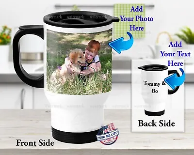 Personal Picture Image Design Customized Stainless Steel Tumbler 14oz Travel Mug • $25.99