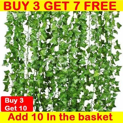 Artificial Ivy Garland Fake Vine Trailing Leaf Hanging Plant Foliage Xmas Decor • £2.99