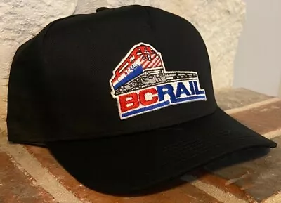 Cap / Hat - (Black) - BC RAIL British Columbia Rail (BCR) #22293 - New • £14.45