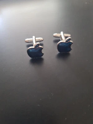 £4 • Buy Blue Apple Metal Cufflinks For Men And Women, No Box