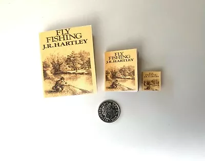 Miniature Book Fly Fishing By J R Hartley  /  Funny Gift Book / Dollshouse Book • £7.50