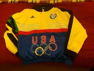 Vintage 1990’s Apex USA Olympic Team Windbreaker Jacket Size XL • £60