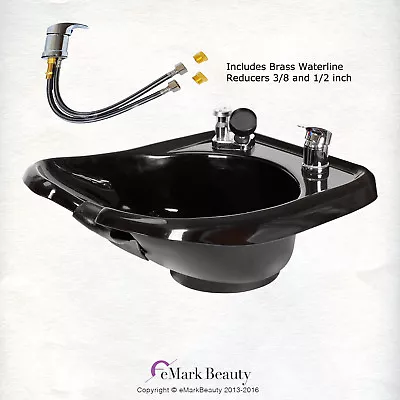 Shampoo Bowl Wall Mounted Backwash ABS Plastic Salon Spa Equipment TLC-B13 • $99.89