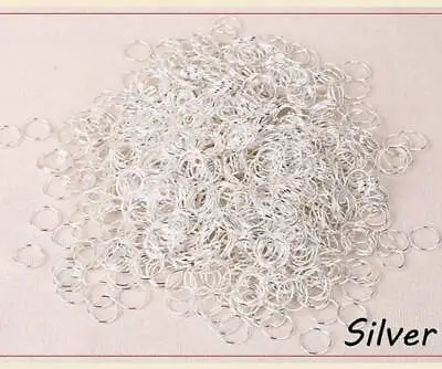 4/5/6/7/8/10/12/14/16mm Open Jump Rings Split Rings Metal Iron Links Jewelry DIY • $2.58