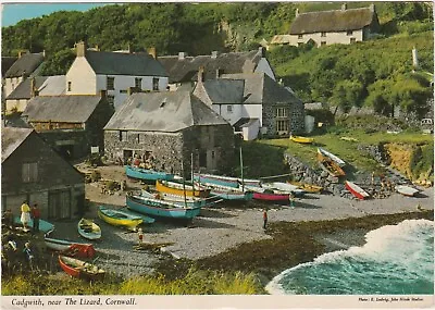 Colour Postcard Cadgwith Near The Lizard Cornwall John Hinde Unposted 6” X 4  • £2.50