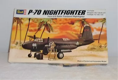 Vintage 1976 Revell WWll USAF P-70 Nightfighter Model Airplane Kit # H232 - NOS • $18