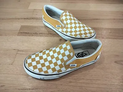 Vans Checkered Slip On Womens USA 6.5 Shoes Footwear Skate • $26.99