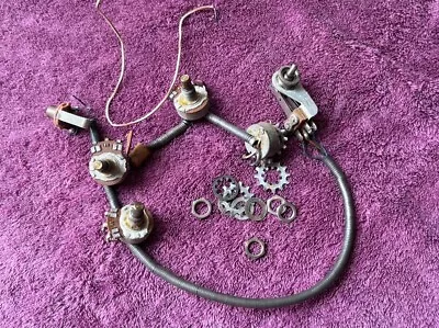 Set 1966 1967 Fender Coronado II Guitar Pots Harness Jack XII • $99.99