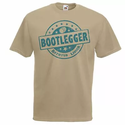 $16.21 • Buy Unisex Khaki Bootlegger Lawless Vagabond Liquor Alcohol T-Shirt