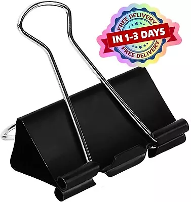 Extra Large Binder Clips (36 Pack) 2 Inch Big Paper Clamps For Office Supplies • $12.59