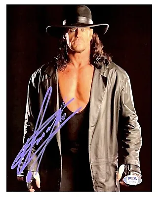 Wwe The Undertaker Hand Signed Autographed 8x10 Photo With Psa Dna Coa Rip Rare • £177.21